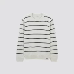 Pull Col Rond à Rayures -Trendy Soldes 1003517 10118 V11