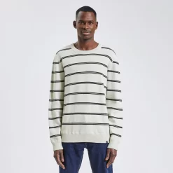 Pull Col Rond à Rayures -Trendy Soldes 1003517 10118 V2