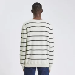 Pull Col Rond à Rayures -Trendy Soldes 1003517 10118 V3