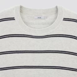 Pull Col Rond à Rayures -Trendy Soldes 1003517 10118 V8