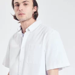 Chemisette Regular Oxford Coton Neps -Trendy Soldes 1003538 10002 V4