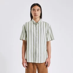 Chemisette Regular Rayures Coton Lin 11 Chemisette Regular Rayures Coton Lin -Trendy Soldes 1003541 16000 V2