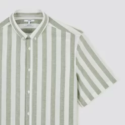 Chemisette Regular Rayures Coton Lin 14 Chemisette Regular Rayures Coton Lin -Trendy Soldes 1003541 16000 V8