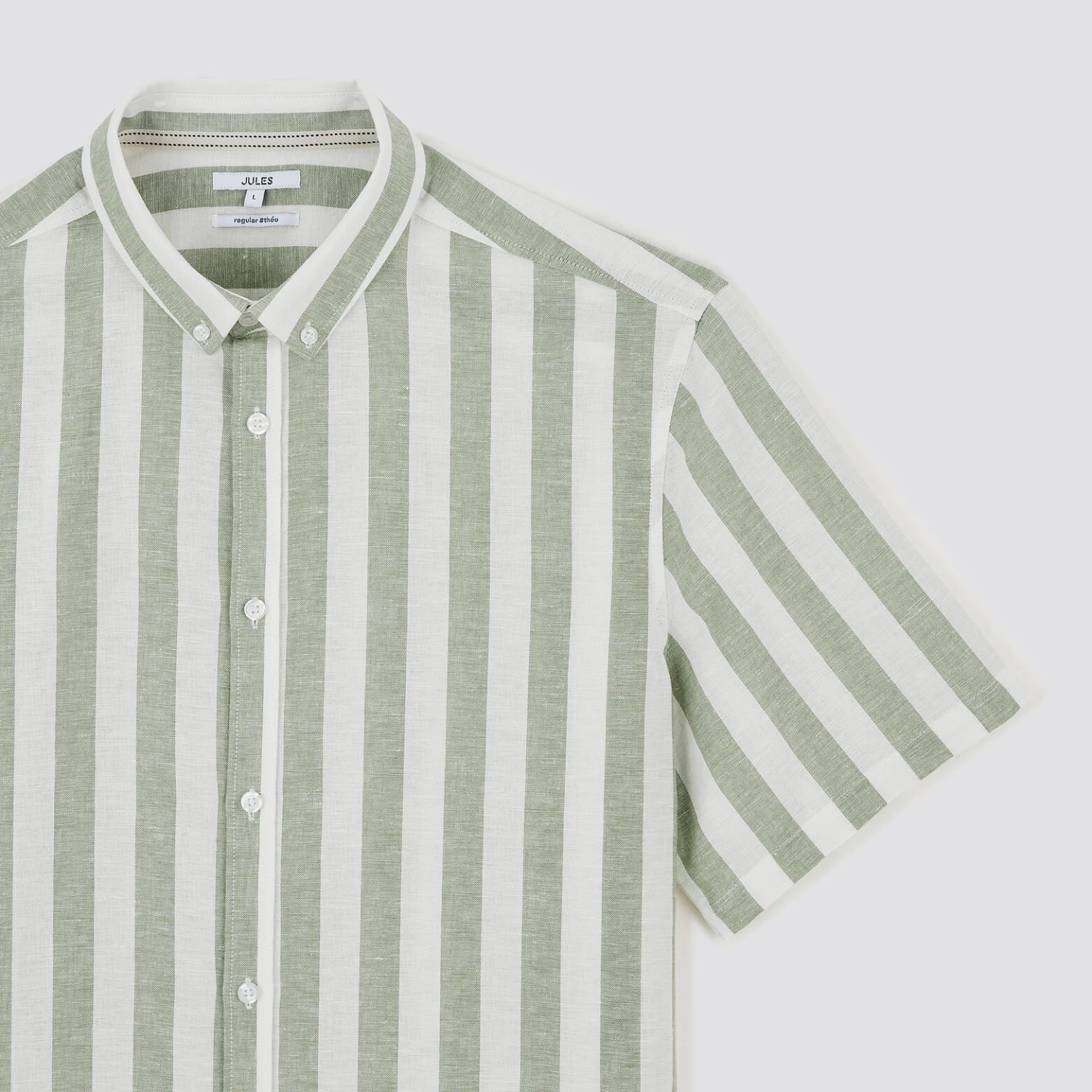 Chemisette Regular Rayures Coton Lin 7 Chemisette Regular Rayures Coton Lin – Image 7