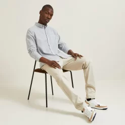 Chemise Regular Imprimé Fleur Coton Lin -Trendy Soldes 1003544 10009 V5