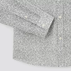 Chemise Regular Imprimé Fleur Coton Lin -Trendy Soldes 1003544 10009 V9