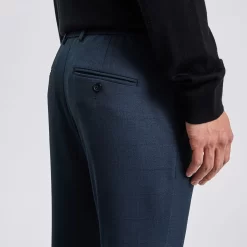 Pantalon Chino à Carreaux Bi-stretch -Trendy Soldes 1003568 11878 V4