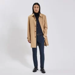 Pantalon Chino à Carreaux Bi-stretch -Trendy Soldes 1003568 11878 V6