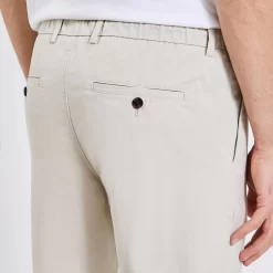 Pantalon Chino Bas Et Taille élastiqués -Trendy Soldes 1003571 10118 V4