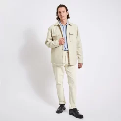 Chemise Regular Rayures Coton Seersucker -Trendy Soldes 1003575 11000 V6