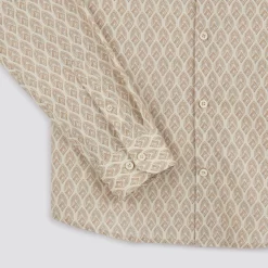 Chemise Regular Micro Geo Coton -Trendy Soldes 1003587 10400 V9