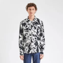 Chemise Regular Imprimé Grosse Fleur Viscose -Trendy Soldes 1003591 11214 V2