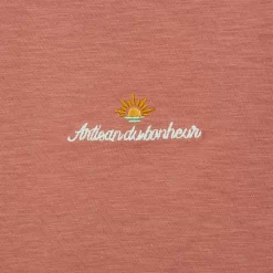 Tee Shirt Matière Flammée Brodé -Trendy Soldes 1003599 13702 V7