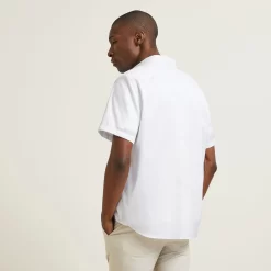 Chemisette Regular Sans Repassage Unie Coton -Trendy Soldes 1003609 10000 V3