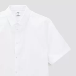 Chemisette Regular Sans Repassage Unie Coton -Trendy Soldes 1003609 10000 V8