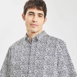 Chemisette Imprimé Fleurs Coton -Trendy Soldes 1003613 10000 V4