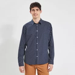 Chemise Slim Imprimé Géométrique Coton