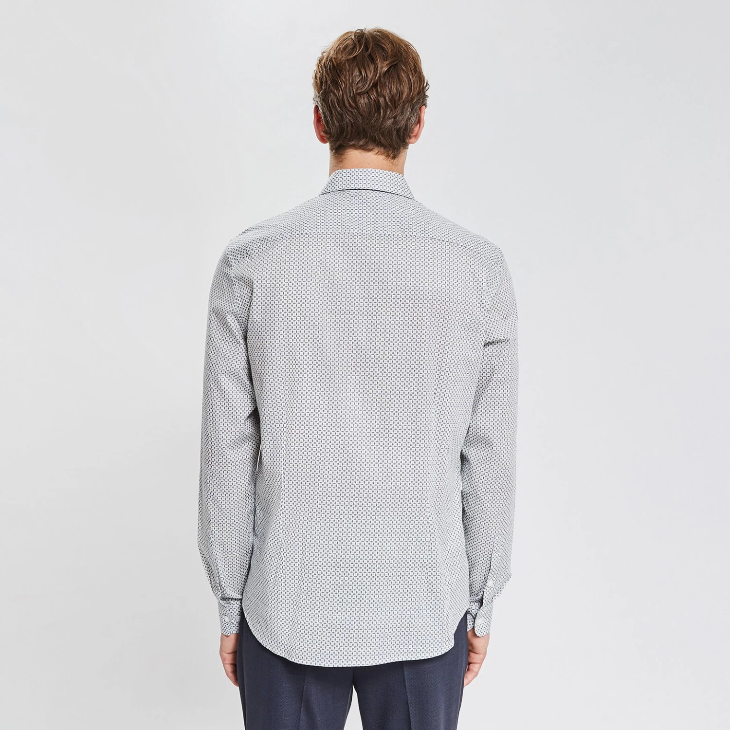 Chemise Slim Imprimé Géométrique Coton 5 Chemise Slim Imprimé Géométrique Coton – Image 5