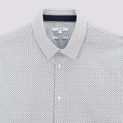 Chemise Slim Imprimé Géométrique Coton 15 Chemise Slim Imprimé Géométrique Coton -Trendy Soldes 1003622 10000 V8