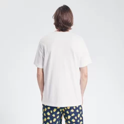 Tee Shirt De Pyjama Avec Poche Poitirine Fantaisie -Trendy Soldes 1003643 10000 V3