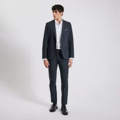 Chemise Slim Oxford Unie Coton -Trendy Soldes 1003690 10000 V6