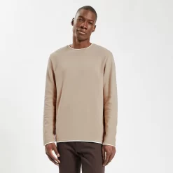 Tee Shirt Double Col Matière Fantaisie -Trendy Soldes 1003712 10515 V4