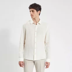 Chemise Regular Unie Lin Premium