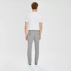 Pantalon Chino Slim Motif Pied De Puce -Trendy Soldes 1003737 18118 V3