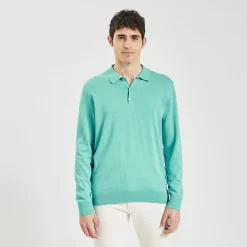 Polo à Manches Longues En Maille -Trendy Soldes 1003748 16656 V2