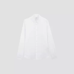 Chemise Slim Unie Coton Texturé -Trendy Soldes 1003750 10000 V11