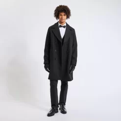 Chemise Slim Unie Coton Texturé -Trendy Soldes 1003750 10000 V6