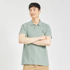 Polo Manches Courtes Piqué Brodé Poitrine