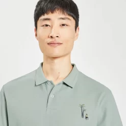 Polo Manches Courtes Piqué Brodé Poitrine -Trendy Soldes 1003779 16072 V4