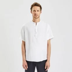 Chemisette Regular Unie Lin -Trendy Soldes 1003791 10000 V2