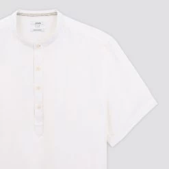 Chemisette Regular Unie Lin -Trendy Soldes 1003791 10000 V8