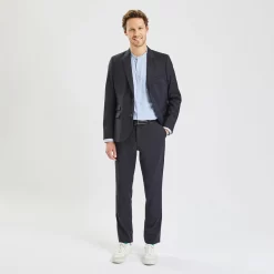 Chemise Regular Col Mao Rayures Lin -Trendy Soldes 1003792 19000 V6