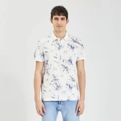 Polo Manches Courtes Jersey Imprimé -Trendy Soldes 1003848 10000 V2