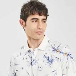 Polo Manches Courtes Jersey Imprimé -Trendy Soldes 1003848 10000 V4