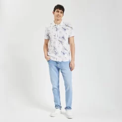 Polo Manches Courtes Jersey Imprimé -Trendy Soldes 1003848 10000 V5