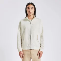 Blouson En Coton Lin Col Montant -Trendy Soldes 1003852 10152 V2