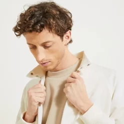 Blouson En Coton Lin Col Montant -Trendy Soldes 1003852 10152 V4