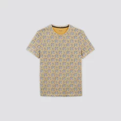 Tee Shirt En Coton Lin Imprimé -Trendy Soldes 1003853 12528 V11