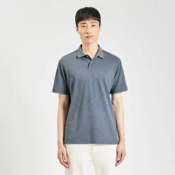 Polo Manches Courtes Pique Chiné -Trendy Soldes 1003865 11247 V2