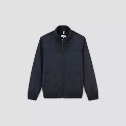 Blouson Col Montant Aspect Velours