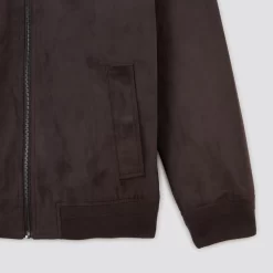 Blouson Col Montant Aspect Velours -Trendy Soldes 1003879 17479 V9