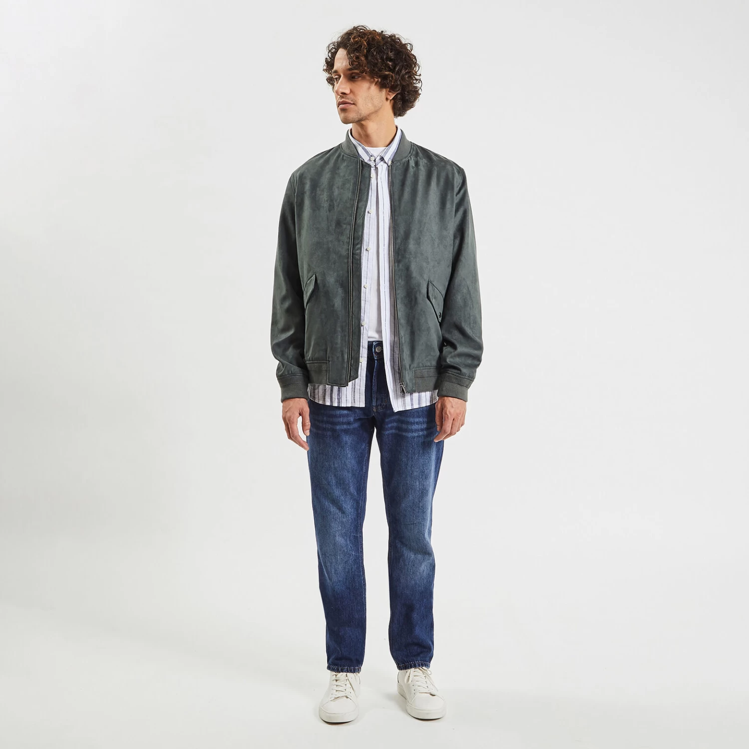 Blouson Zippé Aspect Velours 2 Blouson Zippé Aspect Velours – Image 2