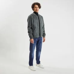 Blouson Zippé Aspect Velours 13 Blouson Zippé Aspect Velours -Trendy Soldes 1003880 18812 V6