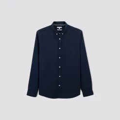 Chemise Regular Unie Coton Recyclé Nid D'abeille