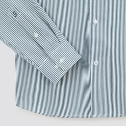 Chemise Slim Rayures Coton Viscose -Trendy Soldes 1003896 16000 V9