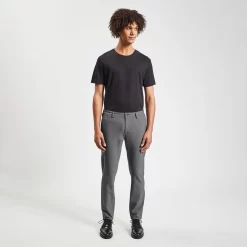 Pantalon Chino Slim Elastiqué Reliefé -Trendy Soldes 1003946 18118 V2